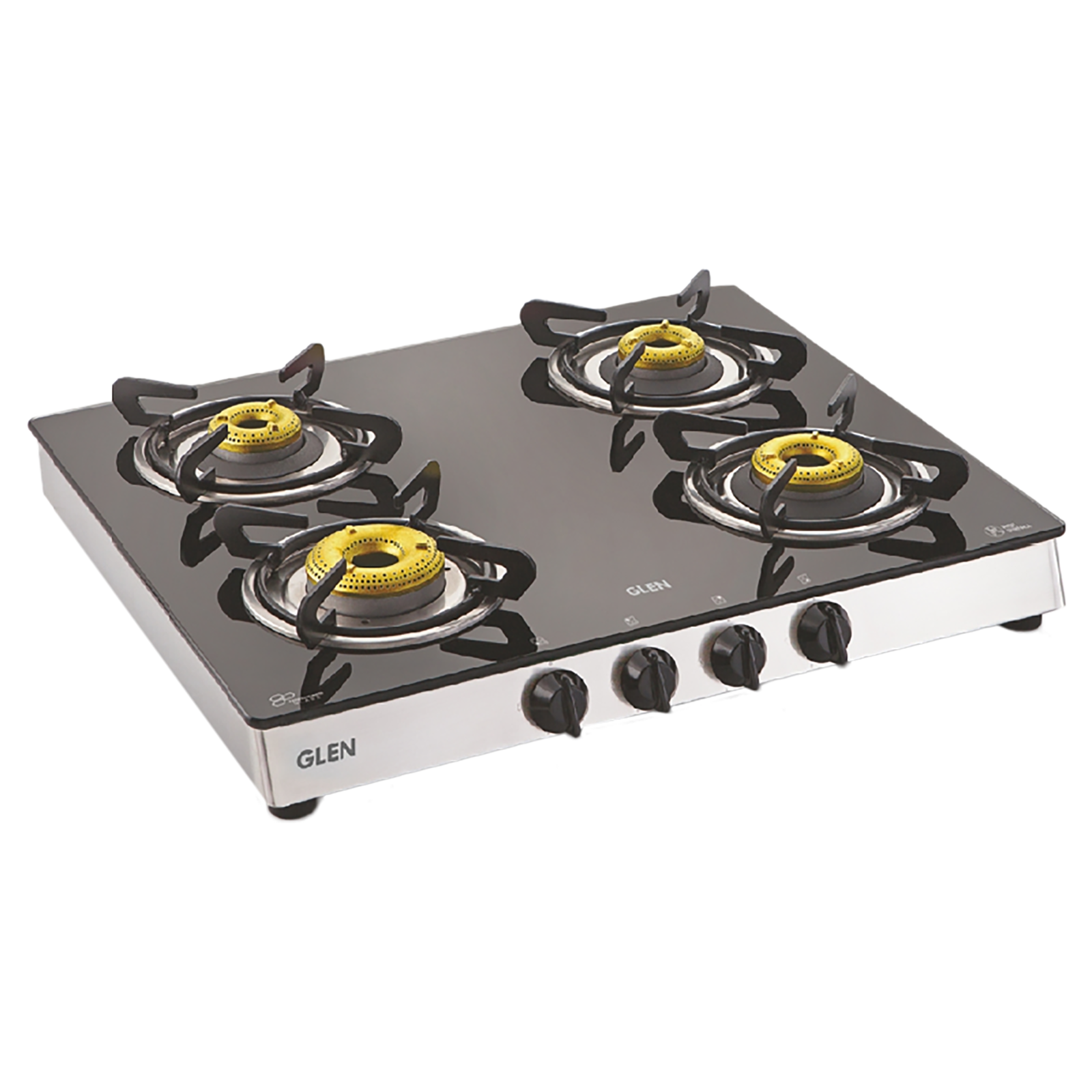 Buy Glen Gt Fb Toughened Glass Top Burner Manual Gas Stove